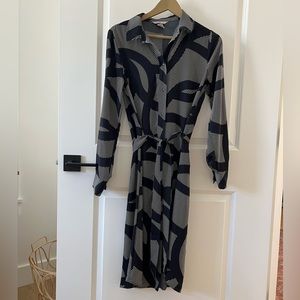 H&M belted shirt dress